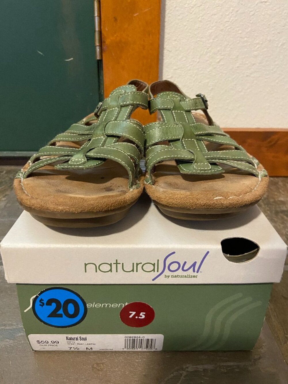 Naturalizer "Natural Soul" Sandals Size 7.5 Medium, Barely worn